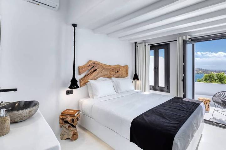 Magnificent Mykonos Villa | Villa Rikei | 5 Bedrooms | Unique Aegean Sea Views | Private Infinity Pool | Outdoor Jacuzzi | Psarou Beach in Mykonos