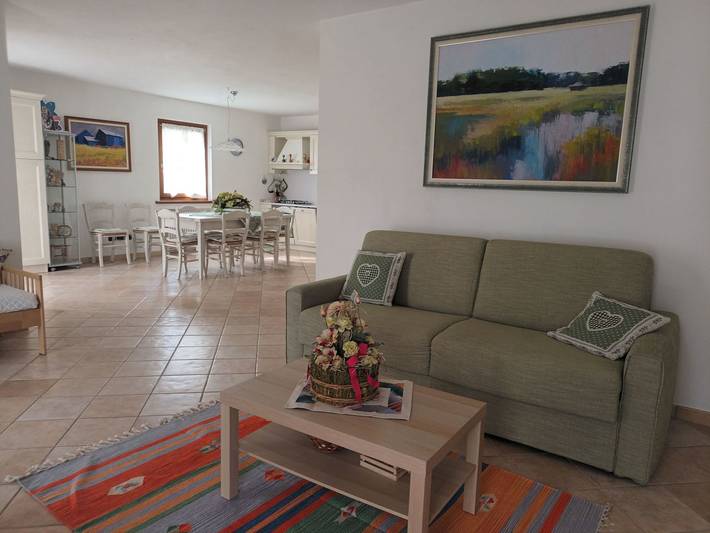 Ganze Wohnung, El Tabia de la Maria App. Grün in Sospirolo in Sospirolo, Cimonega-Gruppe