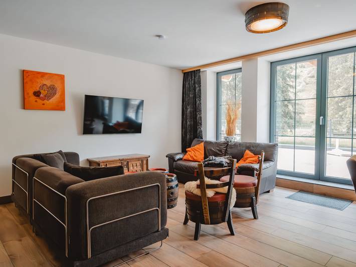 Vakantieappartement voor 8 personen, met tuin en uitzicht in Hinterglemm