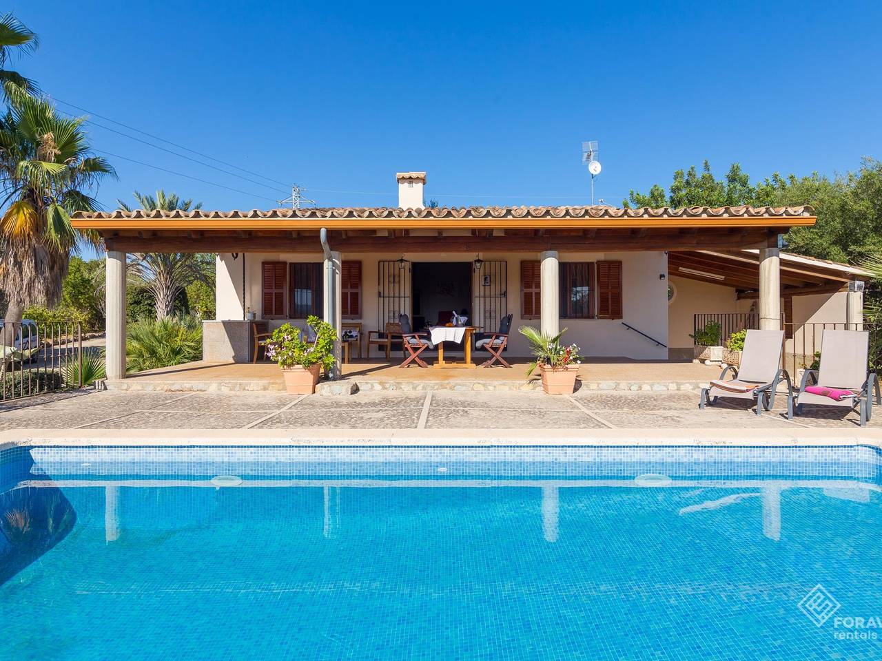 Can Gallu. Villa Adults Only with private pool in Moscari. in Selva, Majorca Center