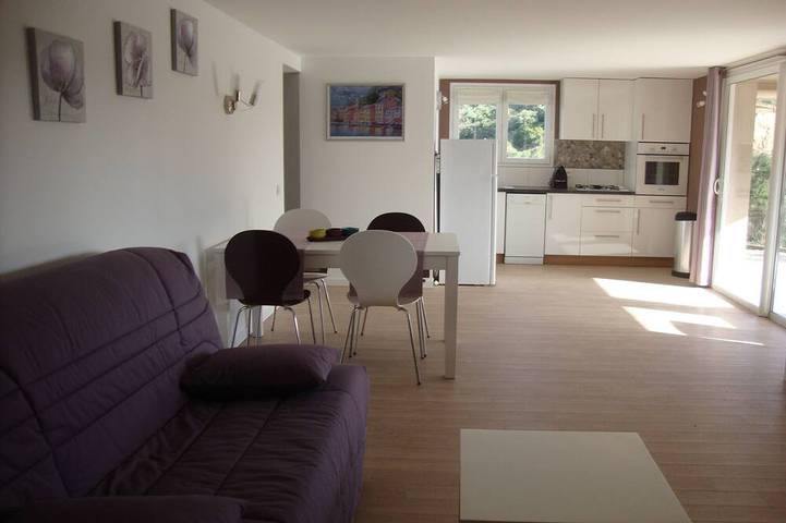 Appartement de vacances pour 4 personnes, avec terrasse et jardin, animaux acceptés