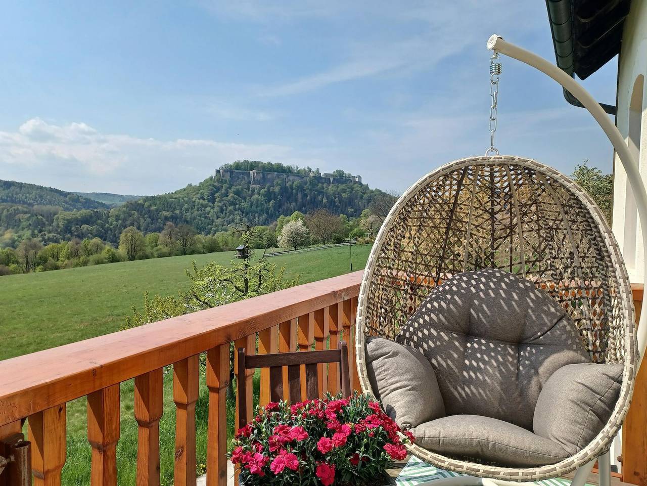 Ganze Ferienwohnung, Ferienhof Schönfelder - Wohnung 4 "Spatzennest", 2 Schlafräume in Königstein, Elbsandsteingebirge
