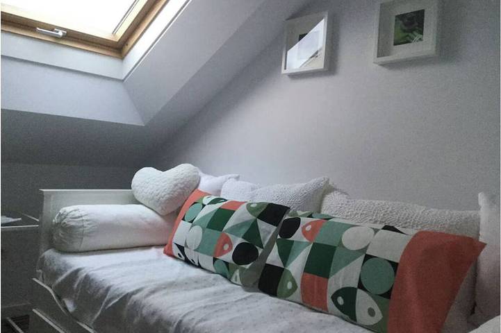 Ganze Wohnung, Apartment (penthouse) with sea view, elevator and air conditioning in A Pobra do Caramiñal, Rías Baixas