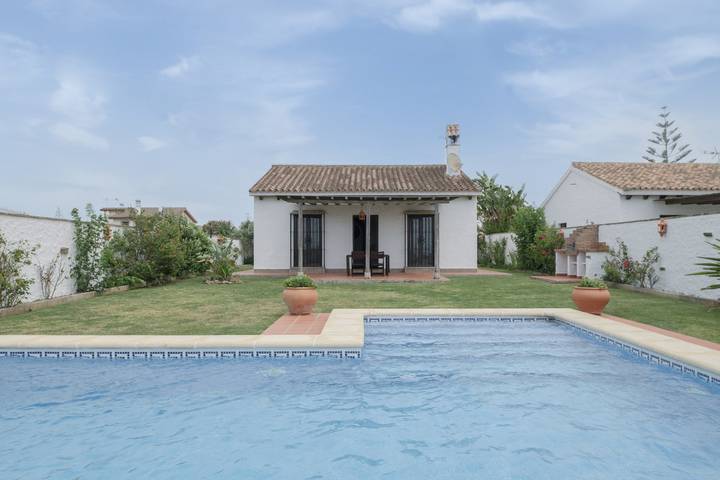 Cabaña para 4 personas, con Jardín en El Palmar (Andalucía)