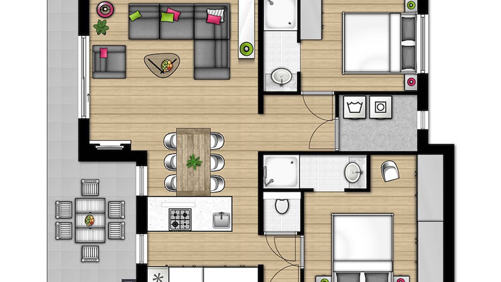 Summio Vakantiepark Zeedijk — Bungalow 4C in Herkingen, Goeree-Overflakkee
