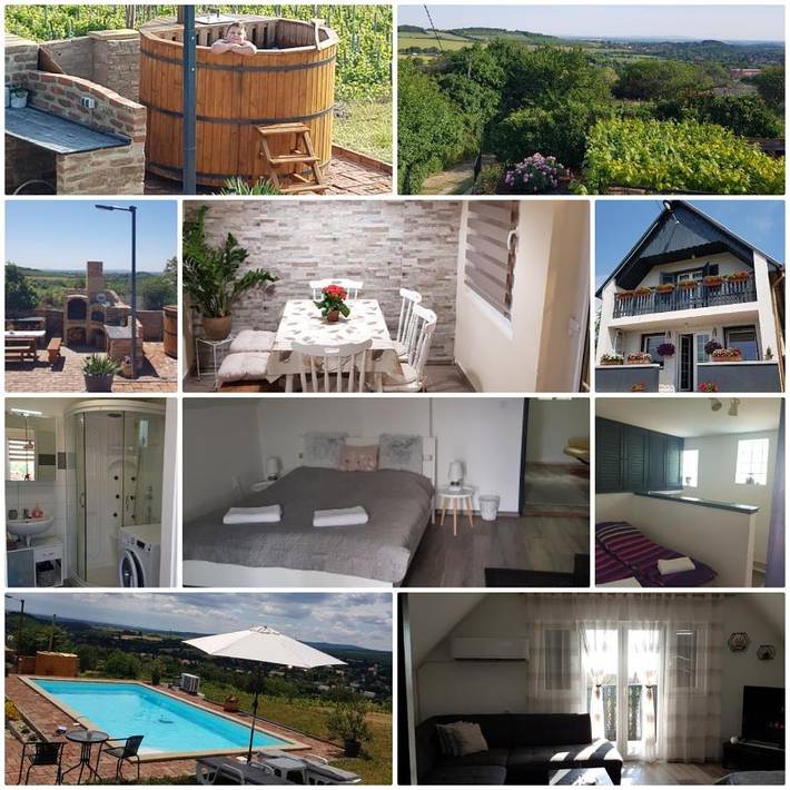 Ferienwohnung für 4 Personen, mit Pool und Ausblick sowie Garten, mit Haustier - 1