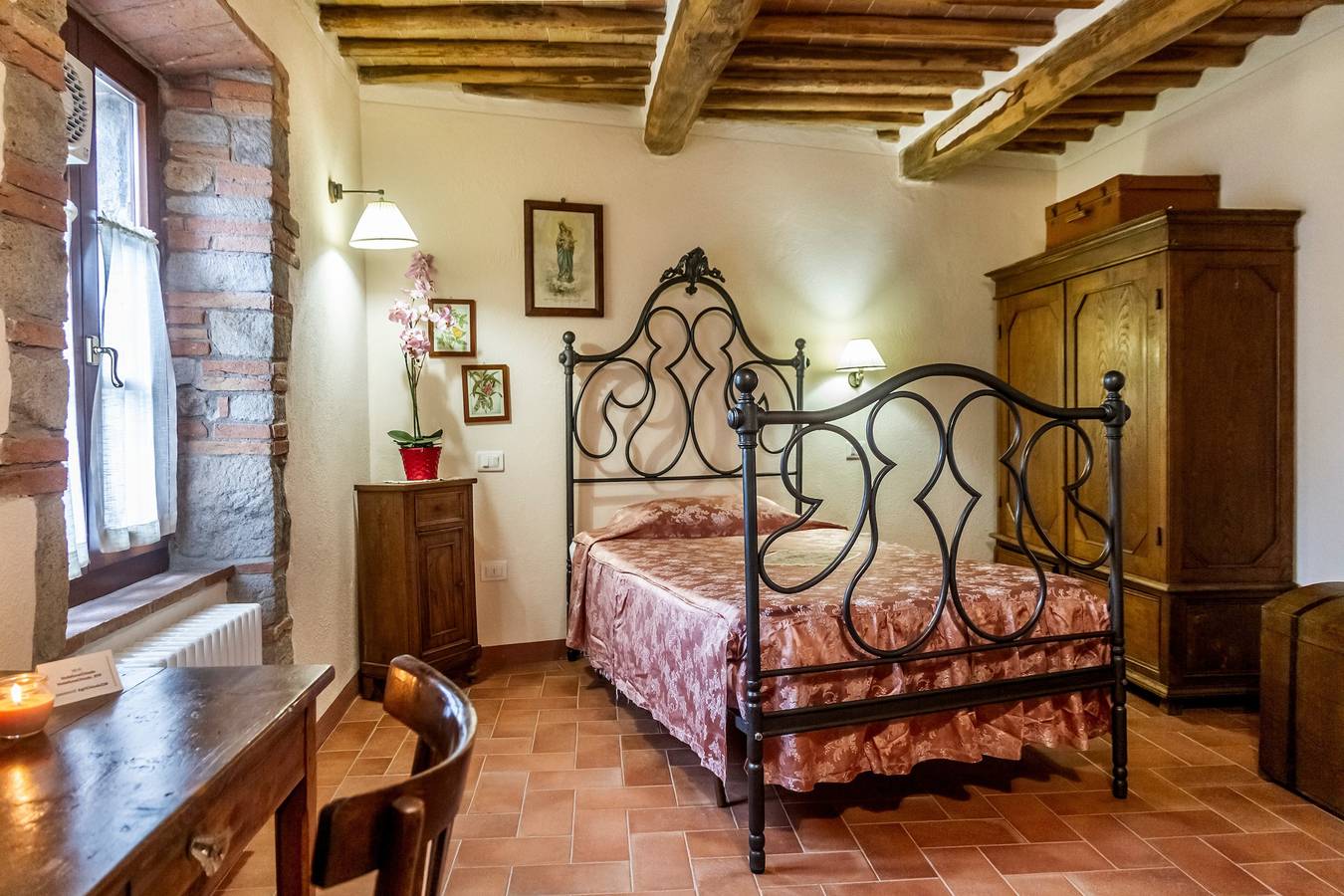Mandorlo Fiorito – Einzelzimmer mit französischem Doppelbett in Roccastrada, Grosseto Provinz