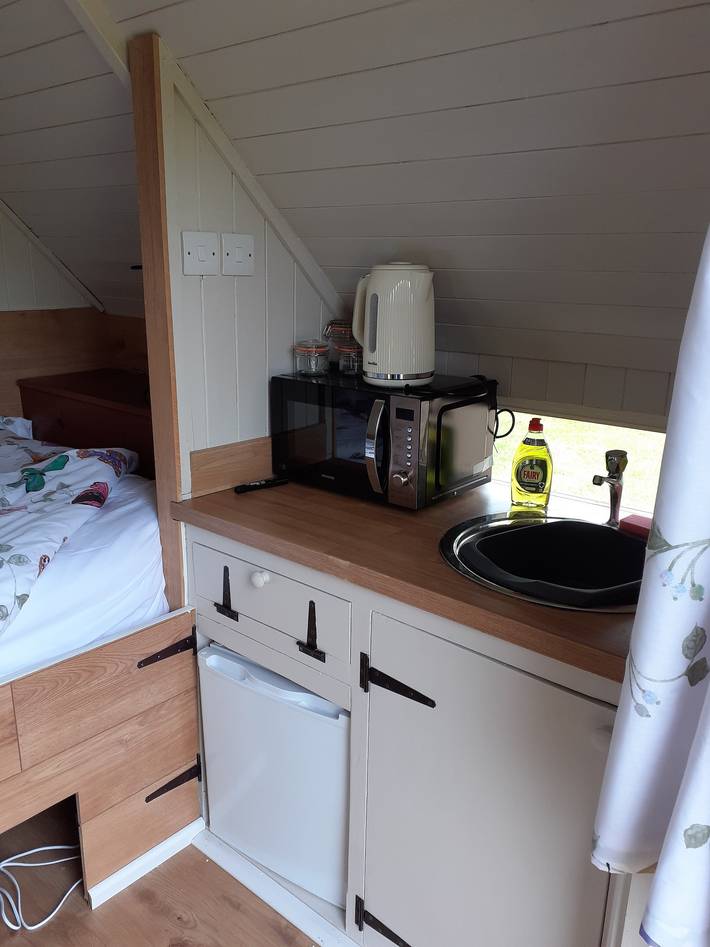 Cabaña de madera para 2 personas con jardín in Wiltshire