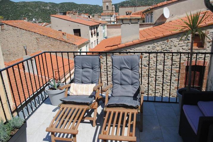 Gîte pour 6 personnes, avec terrasse et vue à Vinça