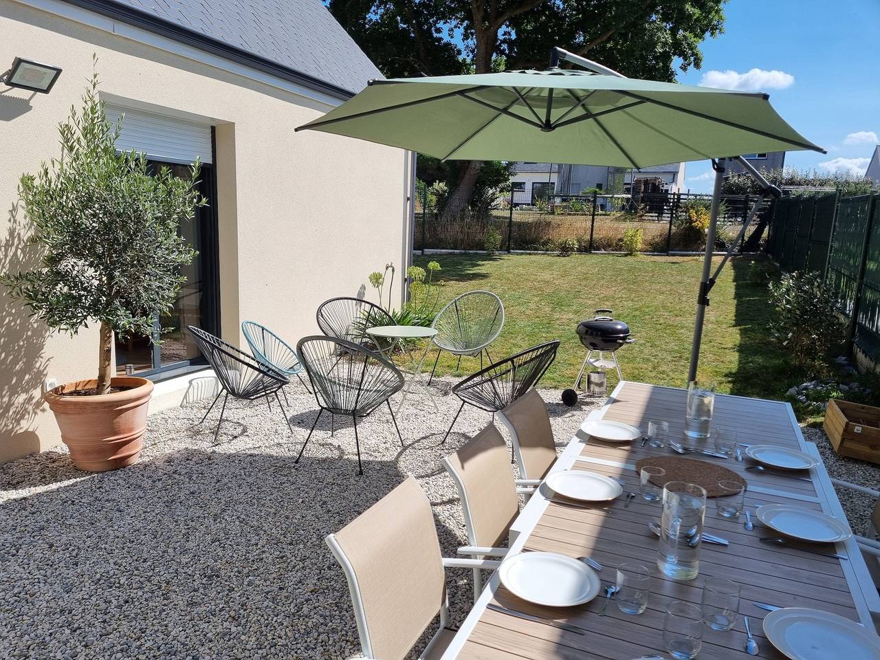 Ferienhaus für 7 Personen mit Terrasse in Assérac, Saint-Nazaire und Umgebung