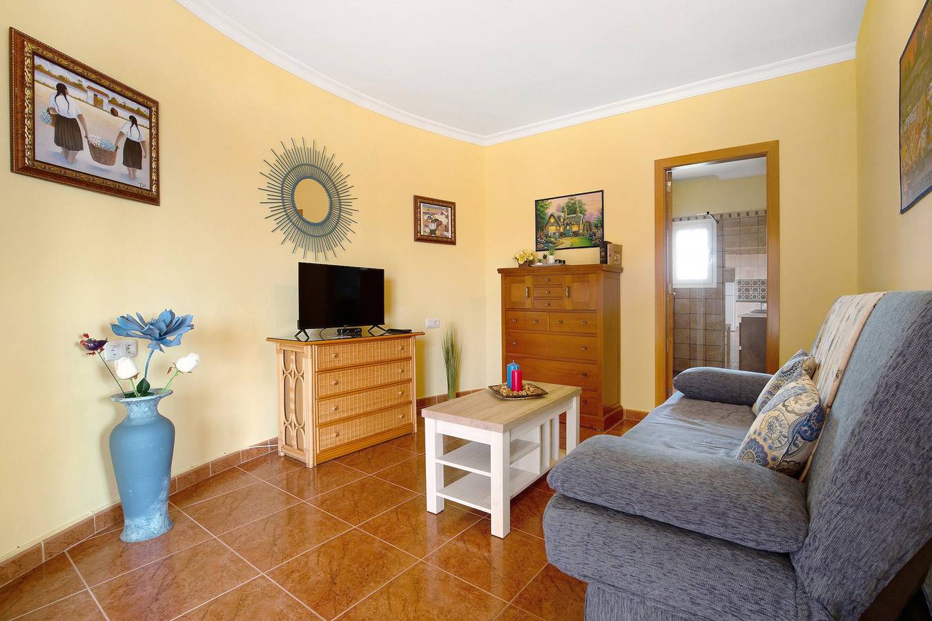 Geheel appartement, Vakantiehuis "Casa Paco 2" met Uitzicht op Zee, Privé Balkon & Gedeeld Zwembad in Südliche Bucht Costa Calma, Pájara