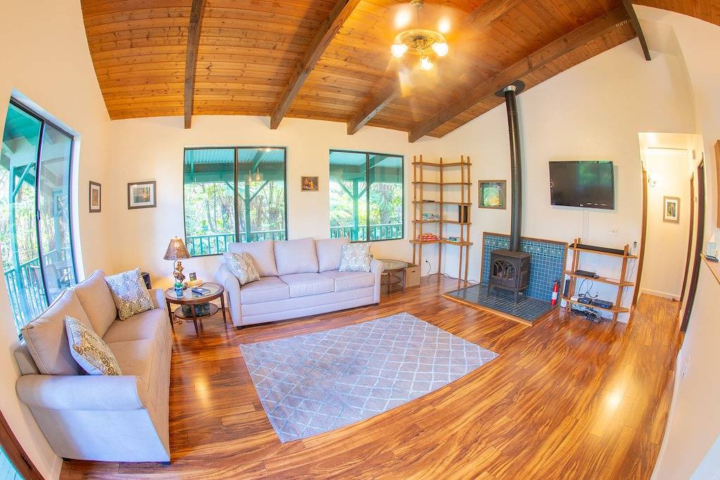 105 $ pro Nacht! 6 Minuten vom Park, Hale Hubner - Fern Cottage in Mauna Loa Estates, Volcano