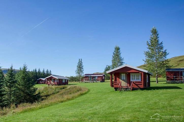 Maison de vacances pour 2 personnes, avec jardin ainsi que vue et terrasse en Islande