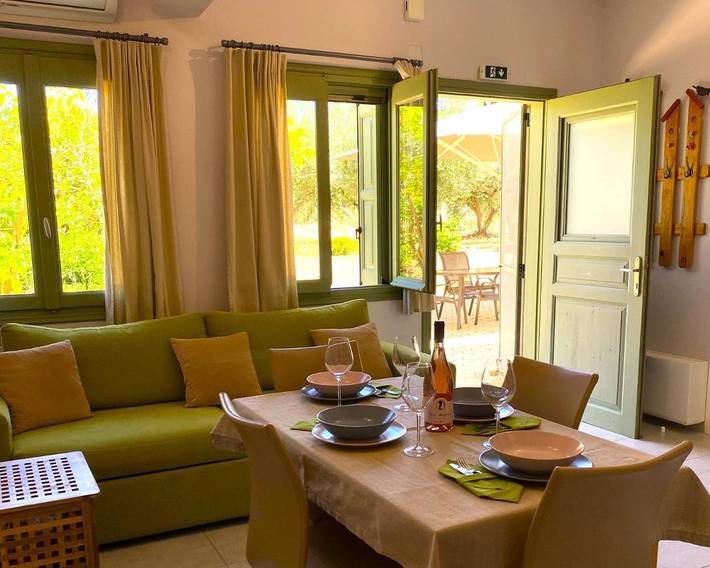 Appartement de vacances pour 4 personnes, avec Terrasse ainsi que Jardin et Vue