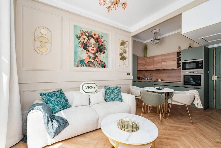 Appartement de vacances pour 4 personnes, avec Balcon ainsi que Terrasse et Vue