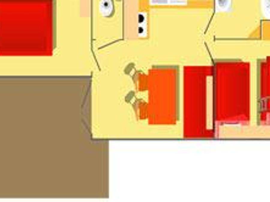 Flower Camping Les Granges - Mobilheim 5 personen - Loggia Komfort in Luynes, Tours und Umgebung