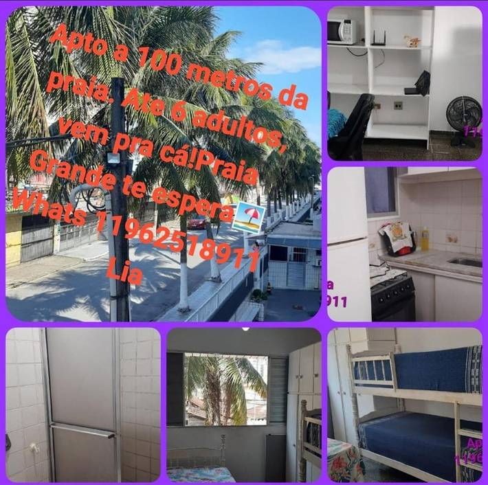 Casas e apartamentos de temporada para 9 pessoas, com vista em Vila Mirim (Praia Grande)