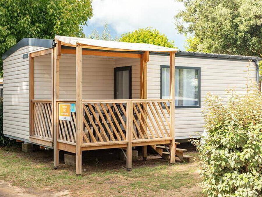 Camping Lou Pignada - Mobile home 4 persons - Mobile-home | Comfort | 2 Bedrooms | 4 Pers. | Raised terrace | Tv in Ondres, Côte d’Argent
