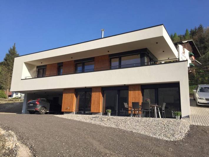 Ferienwohnung für 4 Personen, mit Balkon und Terrasse sowie Seeblick und Ausblick in Ossiach