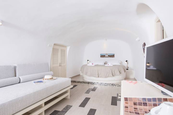 Villa pour 2 personnes, avec balcon et vue sur l’océan à Oia