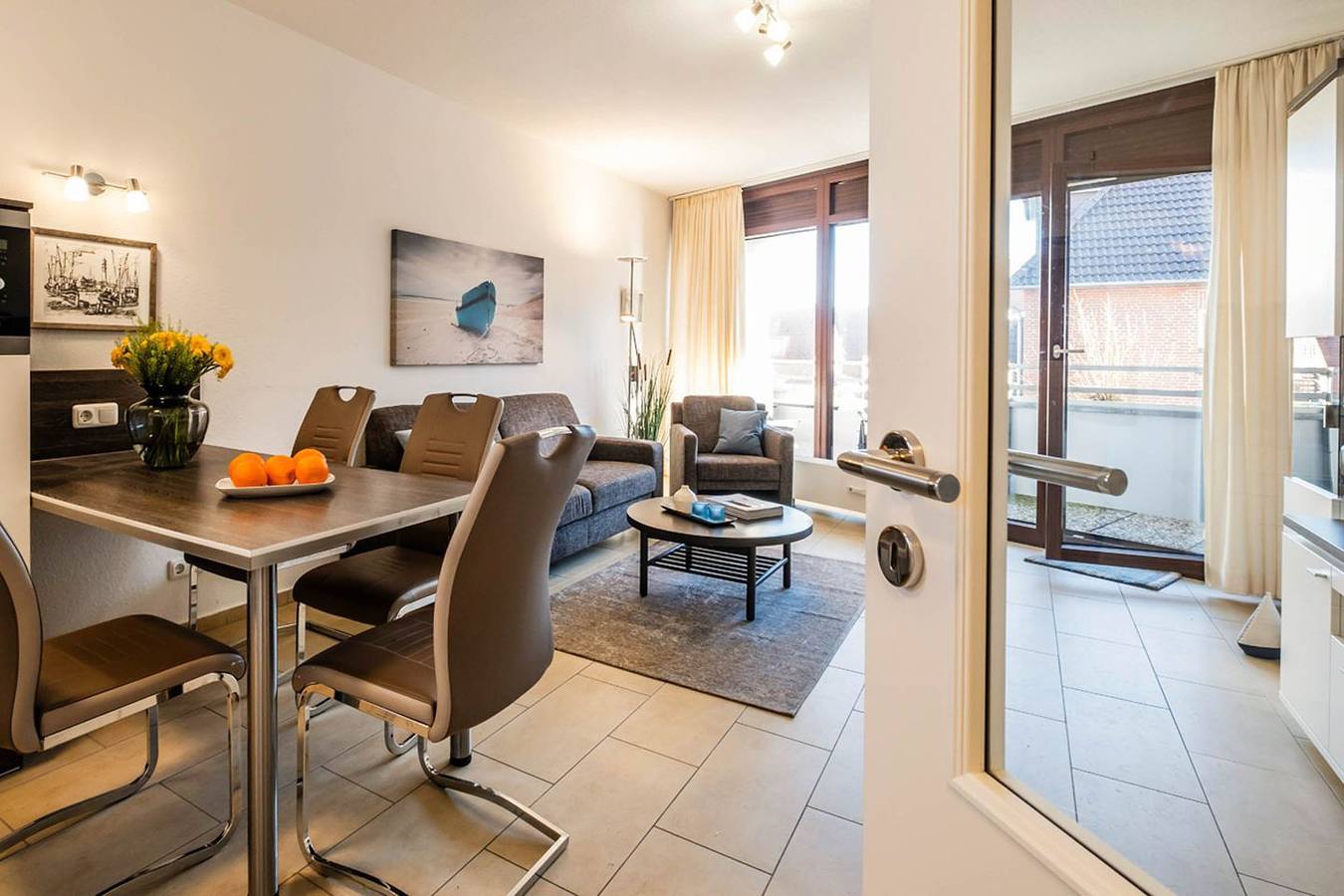 Ganze Wohnung, Liebevoll eingerichtete Ferienwohnung mit 1 Schlafzimmer in bester Lage in Hafen Büsum, Hauptstrand Büsum