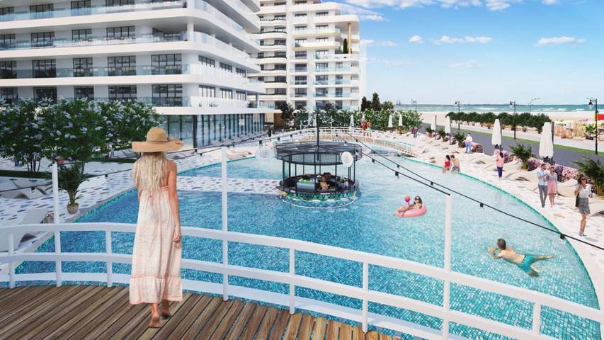 Appart’hôtel pour 4 personnes, avec balcon et vue