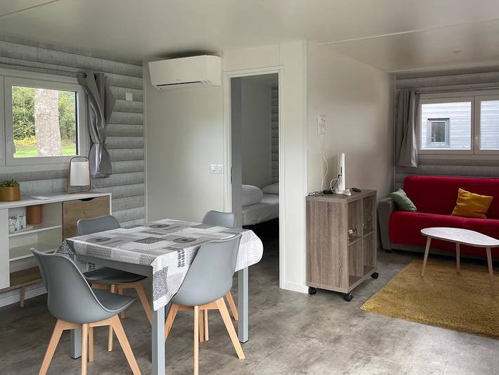 Camping Ecolodges Domaine de la Forêt - Mobilheim 4 personen - Ecolodge Au Calme (Df19) - 2 Ch - 2 Bäder - Wifi - Klima - Piscine Jahreszeit 4 Pers. in Les Mathes, Côte de Beauté