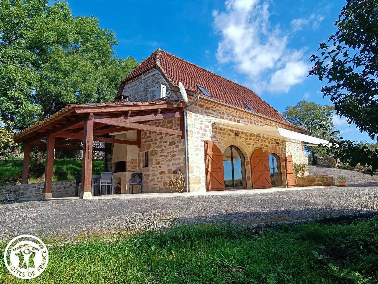 Gîte voor 5 personen met tuin in Le Bouyssou, Lot