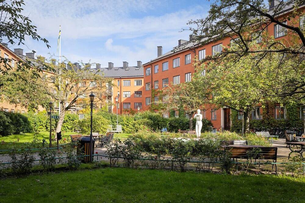 Hel leilighet, Stylish Studio w/Prized Courtyard, Kungsholmen in Kungsholmens stadsdelsområde, Stockholm