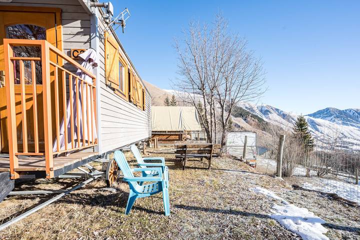 Camping für 3 Personen, mit Garten und Sauna, mit Haustier in Französische Alpen - 3