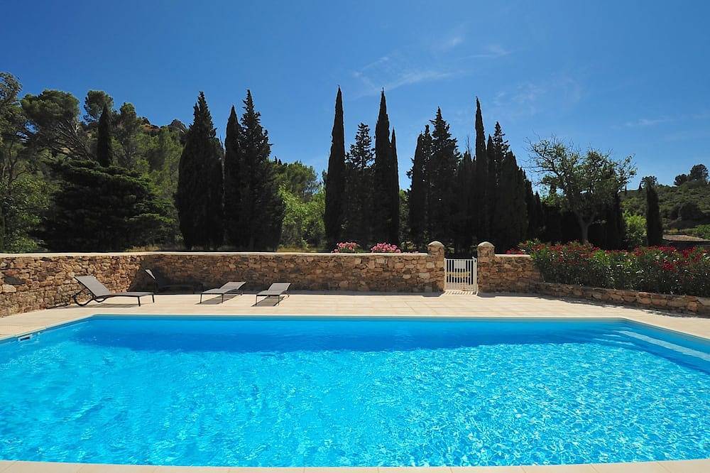 Der Charme einer Bastide im privaten Bereich mit großem Pool in Thézan-des-Corbières, Mittelmeerküste (Frankreich)