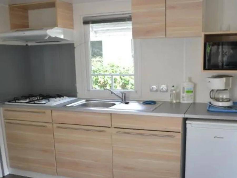 Village Tropical Sen-Yan - Mobilheim 6 personen - Aqua 2 Zimmer 4/6 Personen Halbüberdachte Terrasse in Mézos, Côte d’Argent