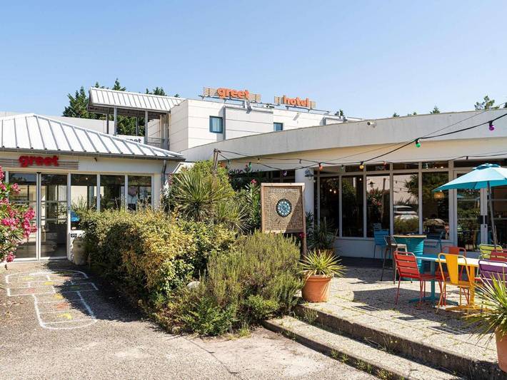 Hôtel pour 2 personnes, avec terrasse et jardin, animaux acceptés