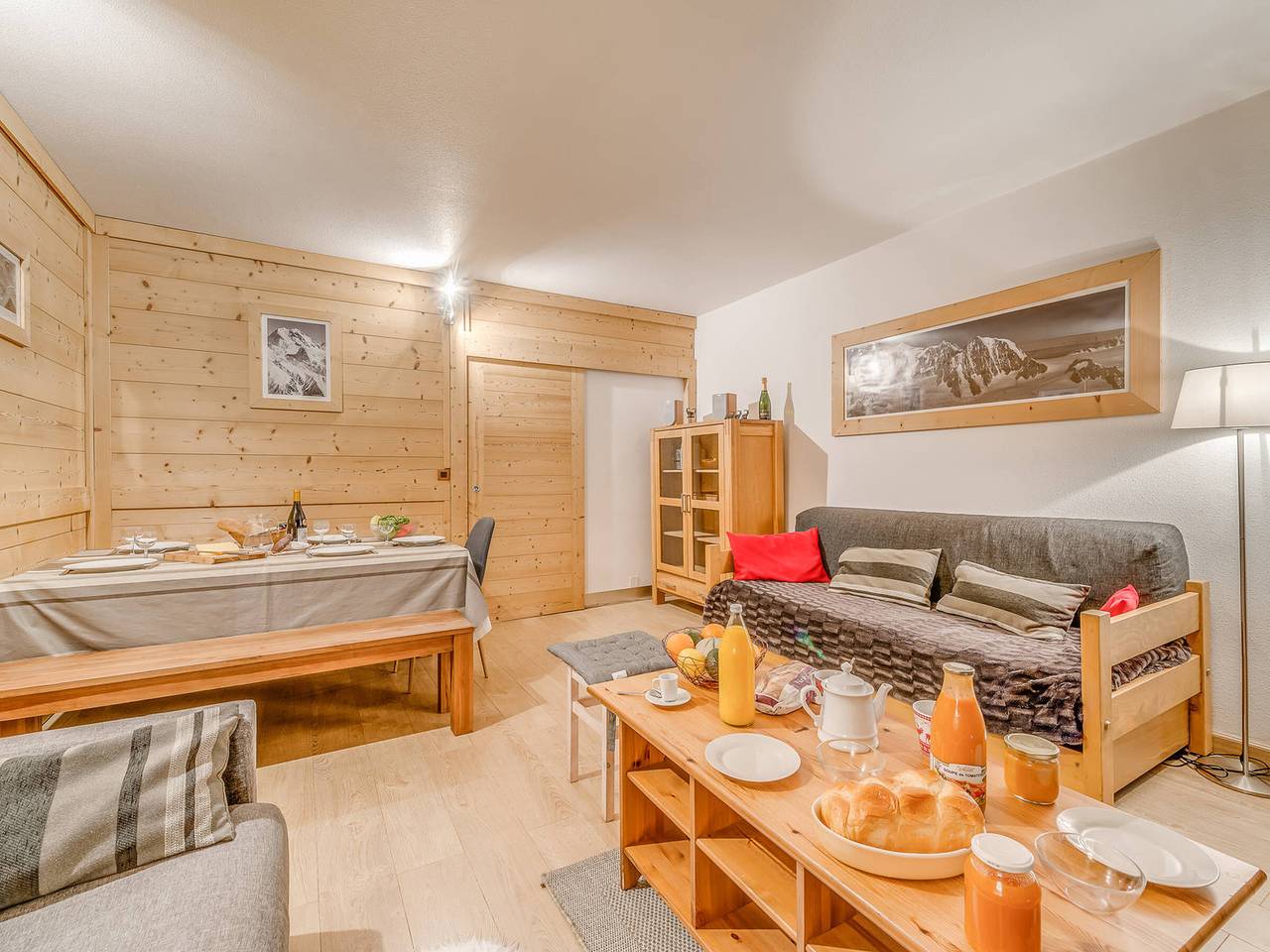Ganze Wohnung, Renovierte 3*-Wohnung, Ski-in/Ski-out, Seeblick in Tignes, Nationalpark Vanoise