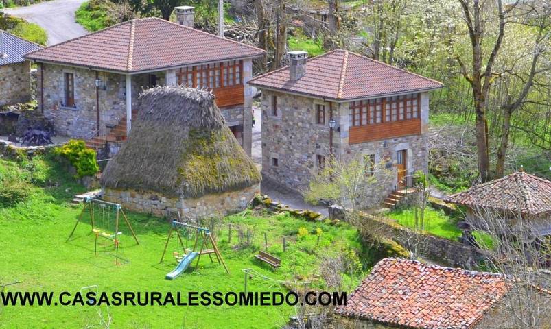 Casa rural para 6 personas, con Balcón y Terraza además de Jardín y Vistas en Somiedo