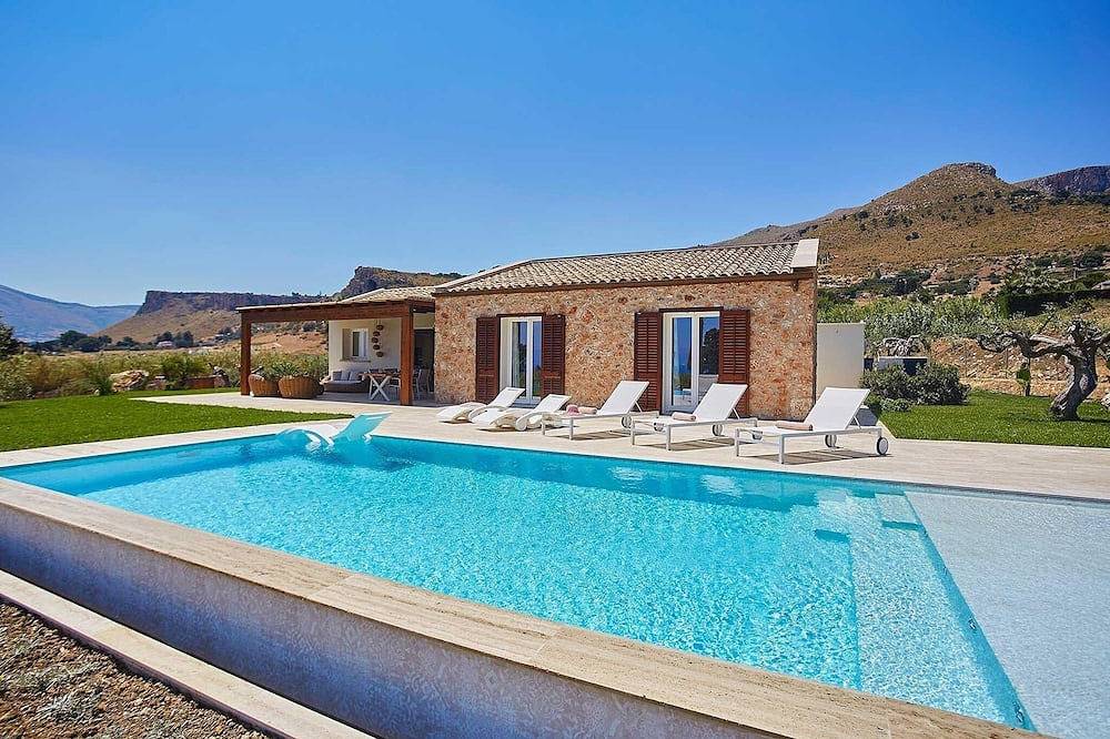 Villa Azzurra Scopello | Infinity Pool Retreat | Steps from Village and Tonnara in Scopello, Castellammare del Golfo