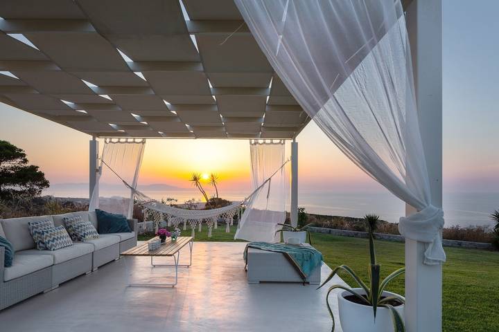 Villa für 10 Personen mit Balkon in Kalathas, Akrotiri (Chania)
