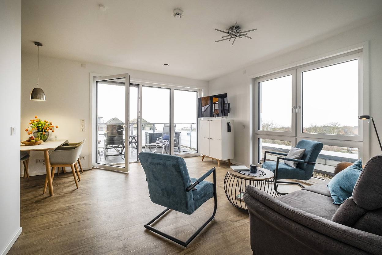 Ganze Ferienwohnung, Haus Strandläufer Penthouse "DeichSuite" - Strandläufer 4.2 in Büsum, Kreis Dithmarschen