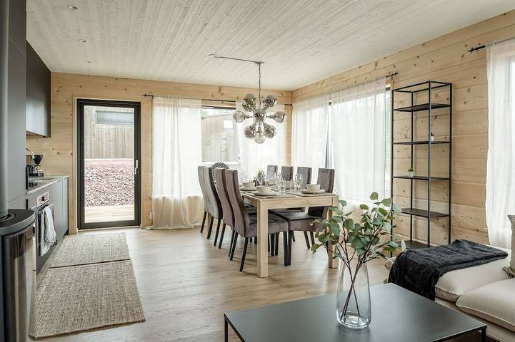 Blockhütte für 8 Personen, mit Sauna - 1