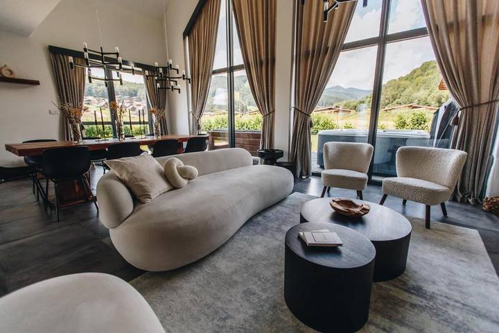 Lodge für 10 Personen, mit Ausblick und Sauna sowie Garten, mit Haustier - 1