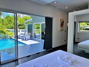 Location de vacances pour 4 personnes, avec piscine et jardin, animaux acceptés dans Koh Samui