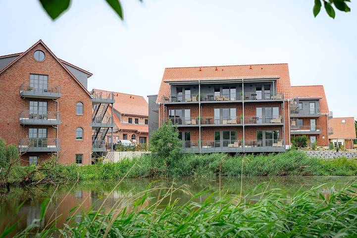 Ferienwohnung für 2 Personen, mit Garten und Sauna sowie Balkon in Grünendeich - 4