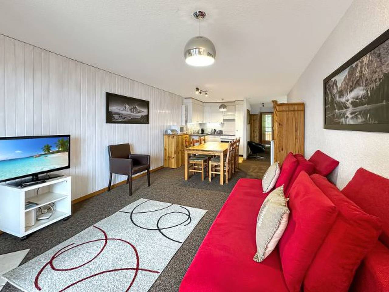 Ganze Wohnung, Ferienwohnung für 8 Personen mit Balkon in Les Agettes, Walliser Alpen