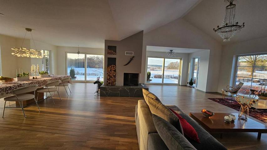 Ferienhaus für 8 Personen, mit Garten und Seeblick sowie Ausblick