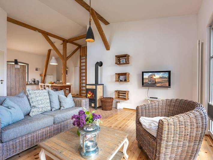 Ferienwohnung für 4 Personen, mit Garten und Sauna