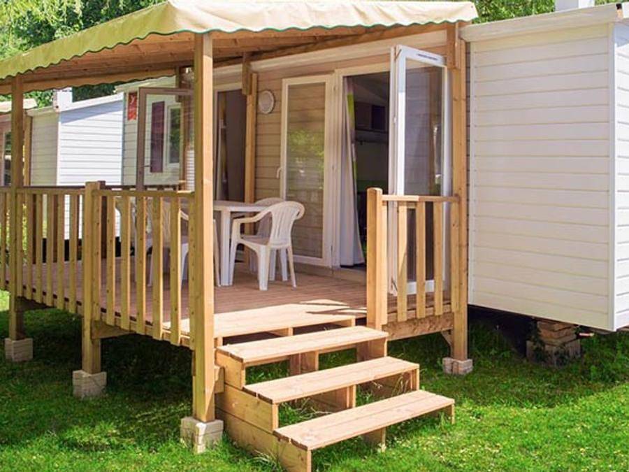 Camping Ker Yaoulet - Mobile home 6 persons - 2 bedrooms 4/6 persons Tv in Ambon, Côte des Mégalithes