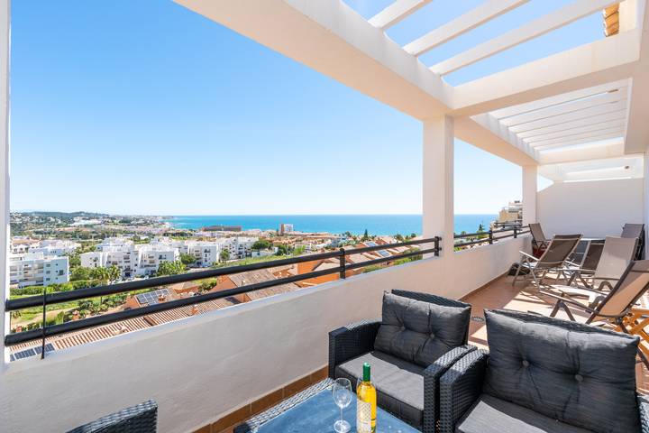 Apartamento para 6 personas, con vistas al mar y terraza en Jardin Botanico
