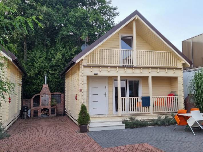 Dom dla 6 osób, z Balkon w Grzybowo