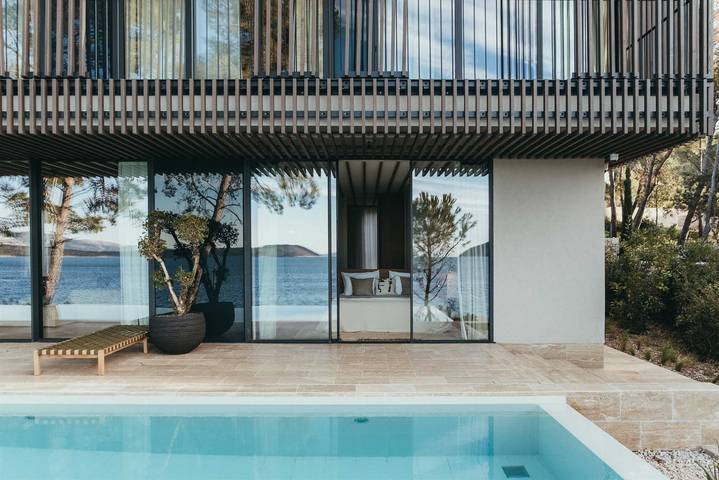 Villa mit pool für 10 Personen, mit Balkon/Terrasse und Sauna sowie Terrasse auf Hvar - 2