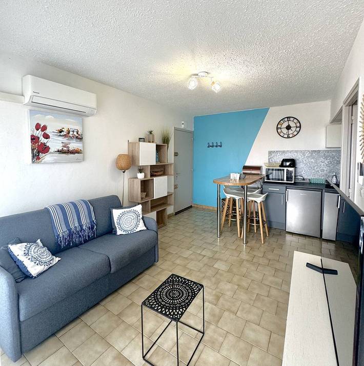 Gîte pour 4 personnes, avec balcon/terrasse, animaux acceptés dans Plage du Village (Le Barcares) - 2